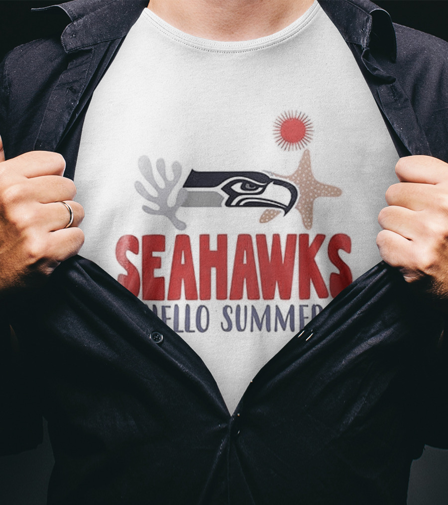 Seahawks Hello Summer School Is Out Scream And Shout T-Shirt