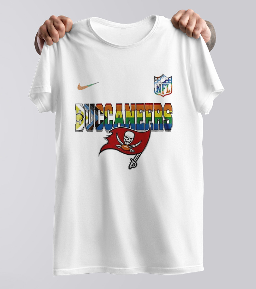 Tampa Bay Buccaneers Pride Peanuts Snoopy Collaboration Nike NFL T-Shirt
