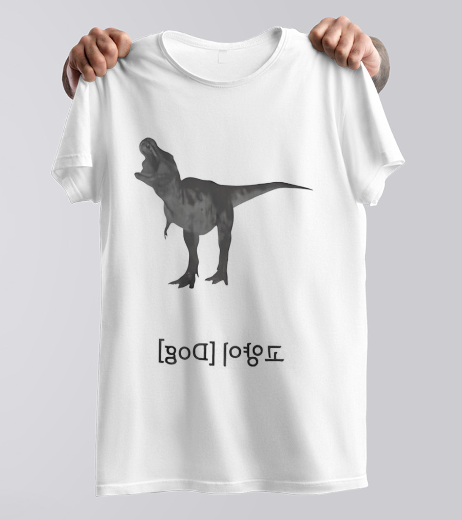 Tarbosaurus Korea Dinosaur Silhouette Roaring Charm T-Shirt