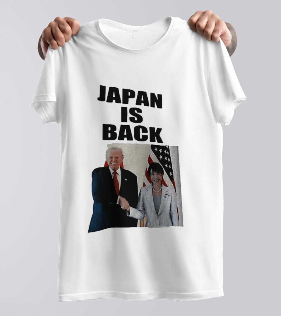 Japan Is Back Trump Political Image With Flags T-Shirt