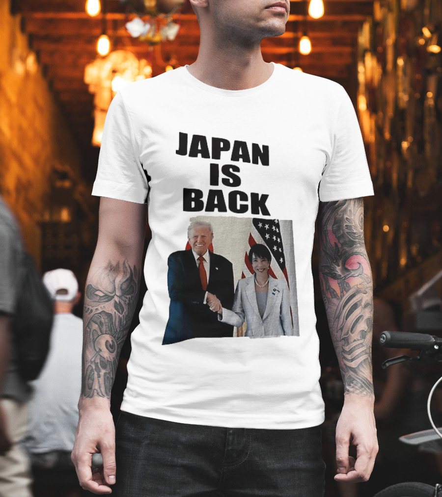 Japan Is Back Trump Political Image With Flags T-Shirt