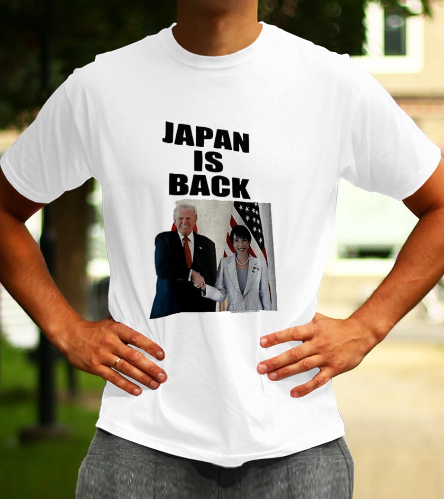 Japan Is Back Trump Political Image With Flags T-Shirt