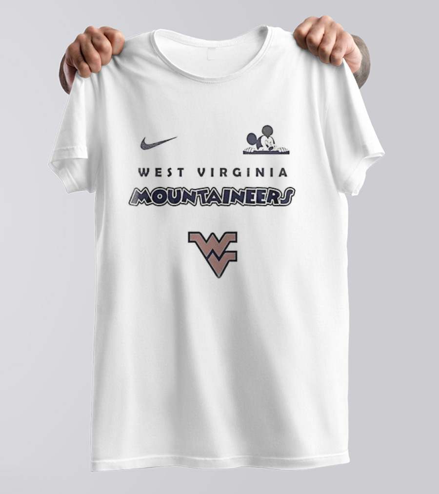 West Virginia Mountaineers Nike Mickey Mouse Ears WV T-Shirt