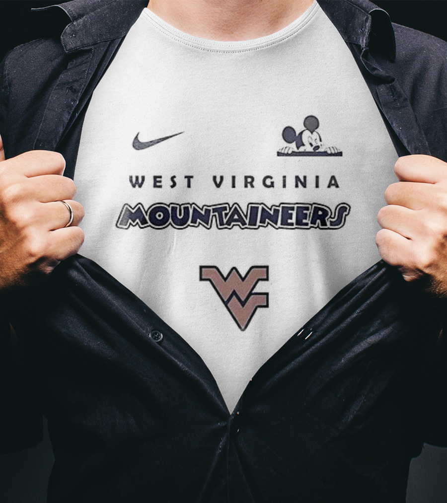 West Virginia Mountaineers Nike Mickey Mouse Ears WV T-Shirt