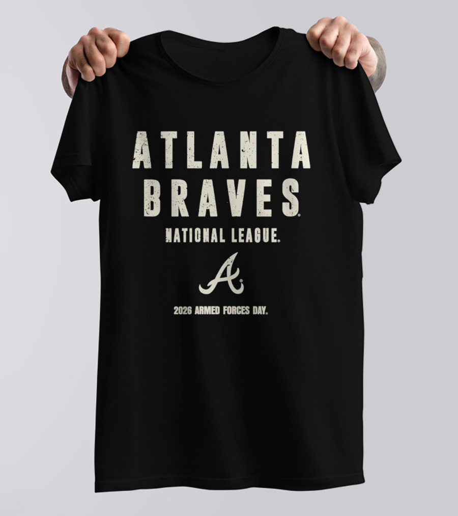 Atlanta Braves National League 2026 Armed Forces Day T-Shirt
