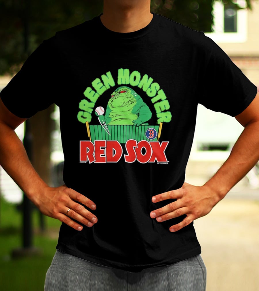 Boston Red Sox Green Monster Star Wars Hutt Baseball T-Shirt