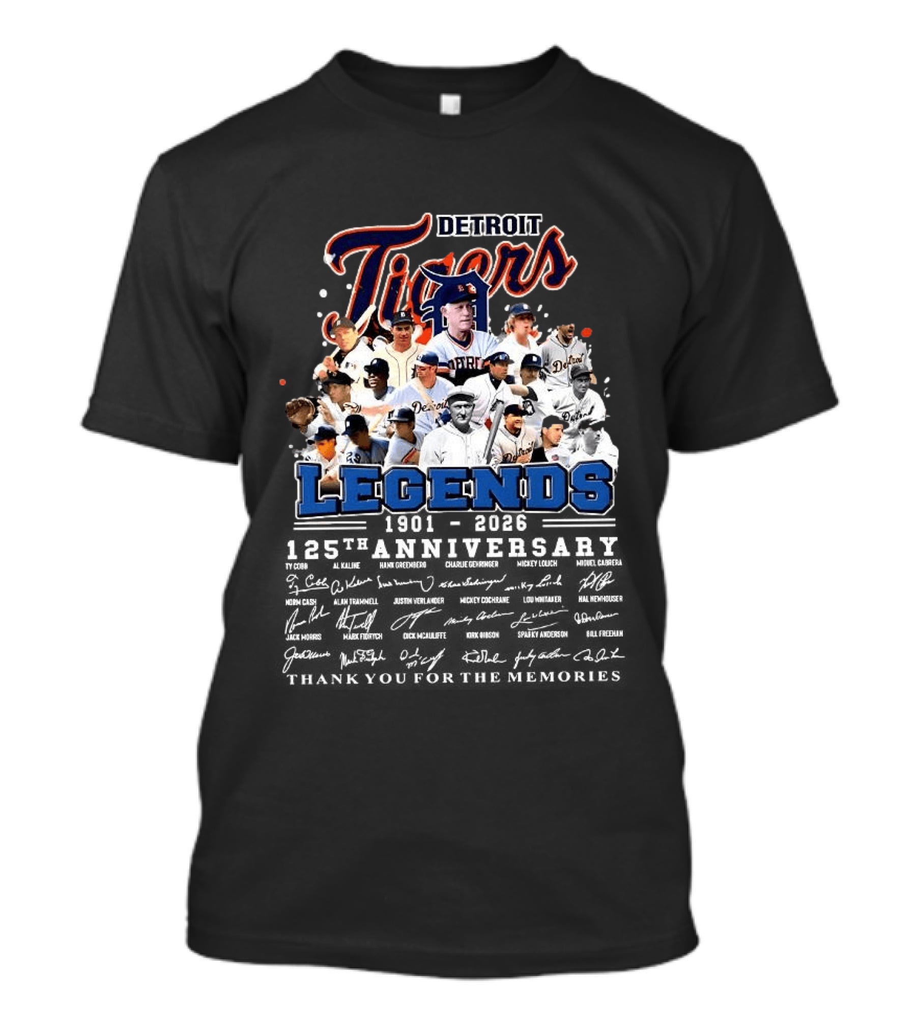 Legends Detroit Detroit Tigers Legends 1901 2026 125th Anniversary Thank You for the ...