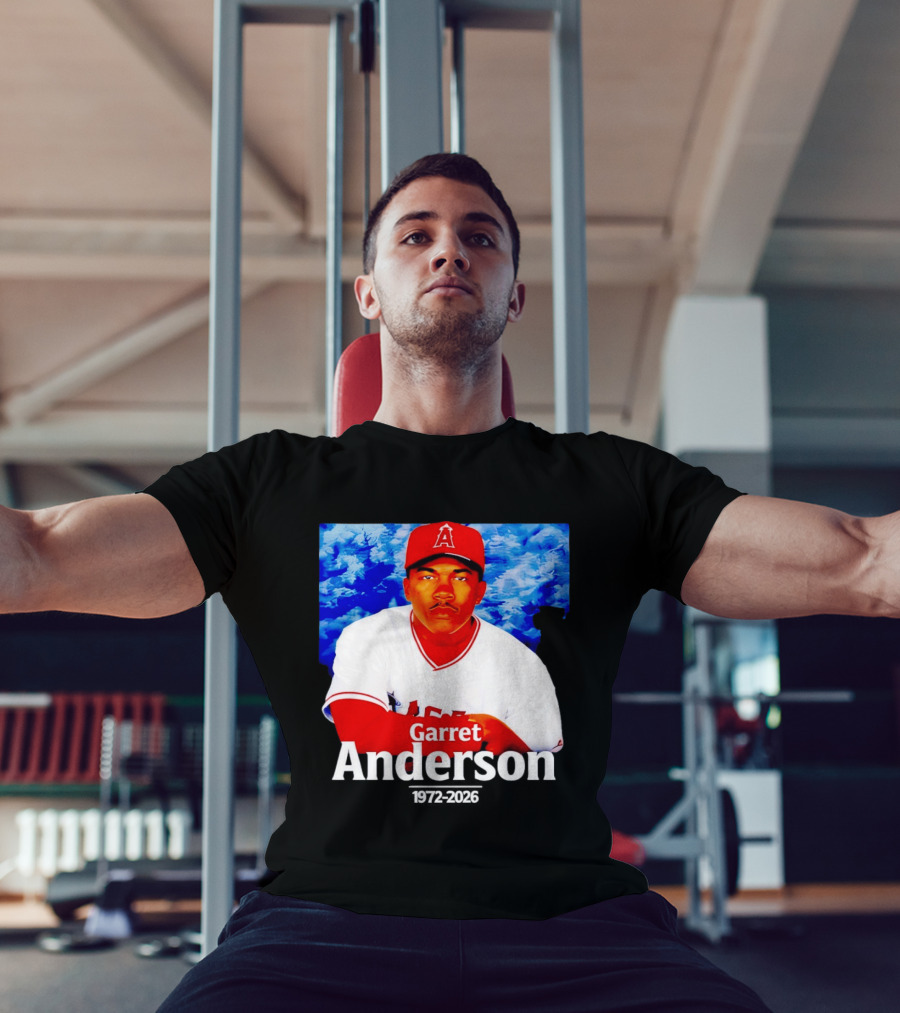 Garret Anderson Angels Tribute Baseball Legend 1972 2026 T-Shirt