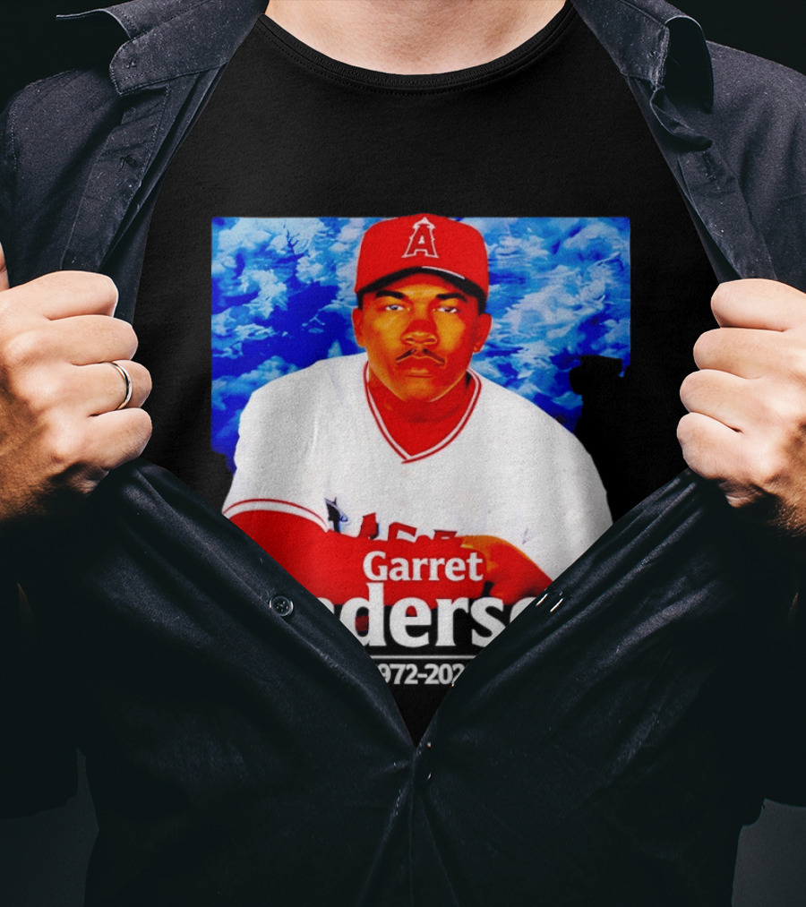 Garret Anderson Angels Tribute Baseball Legend 1972 2026 T-Shirt