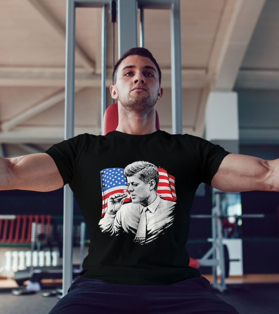 JFK Cigars American Flag 2026 T-Shirt