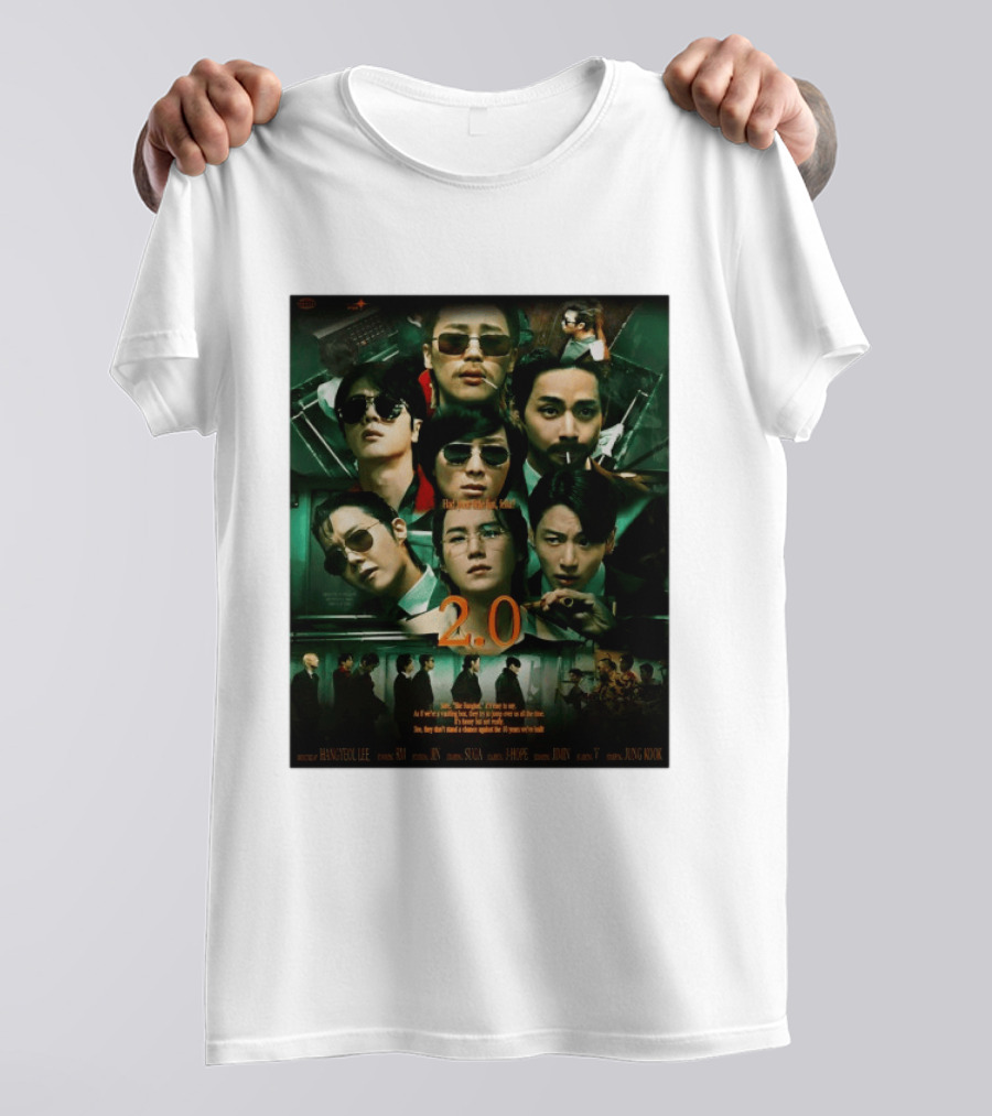 BTS 2.0 Arirang Tour 2026 Group RM Jin Suga J Hope Jimin V Jung Kook Hangseok Lee Jung Kook T-Shirt
