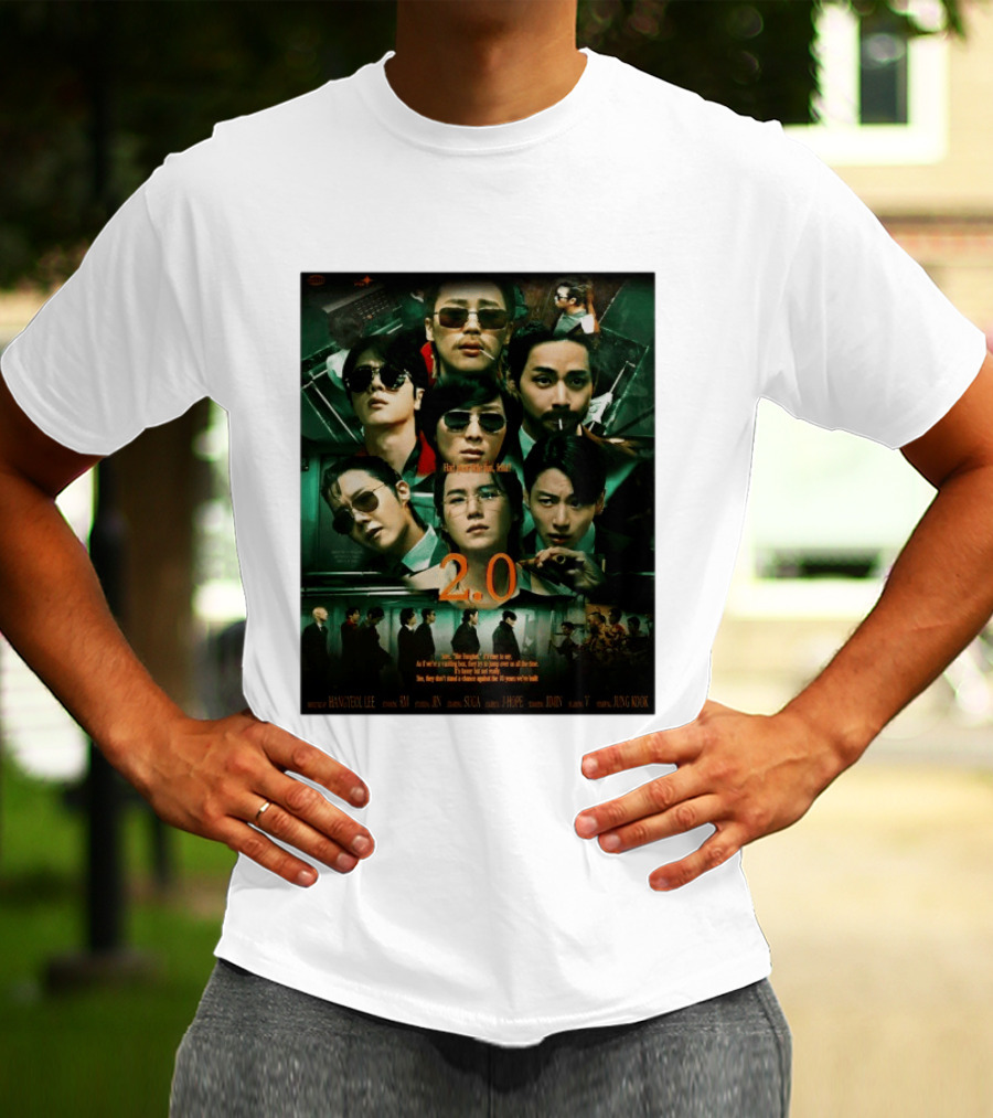 BTS 2.0 Arirang Tour 2026 Group RM Jin Suga J Hope Jimin V Jung Kook Hangseok Lee Jung Kook T-Shirt