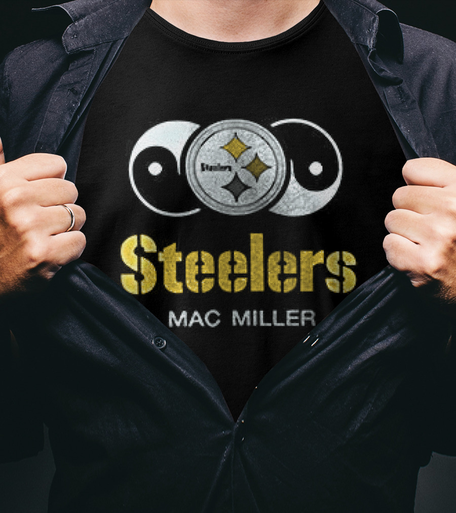 Steelers Mac Miller Mitchell And Ness Pittsburgh Collaboration T-Shirt