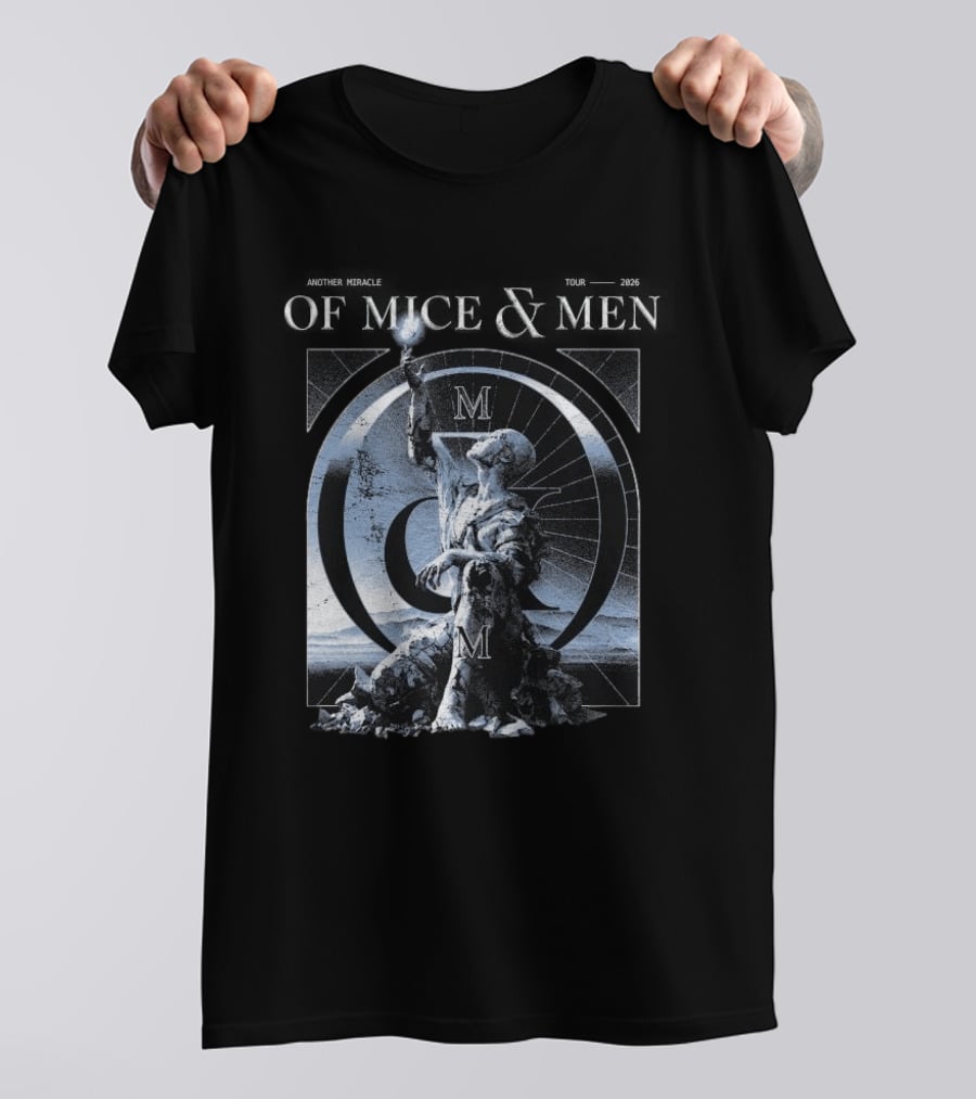 Of Mice & Men Another Miracle Tour 2026 Australia Dates And Locations T-Shirt