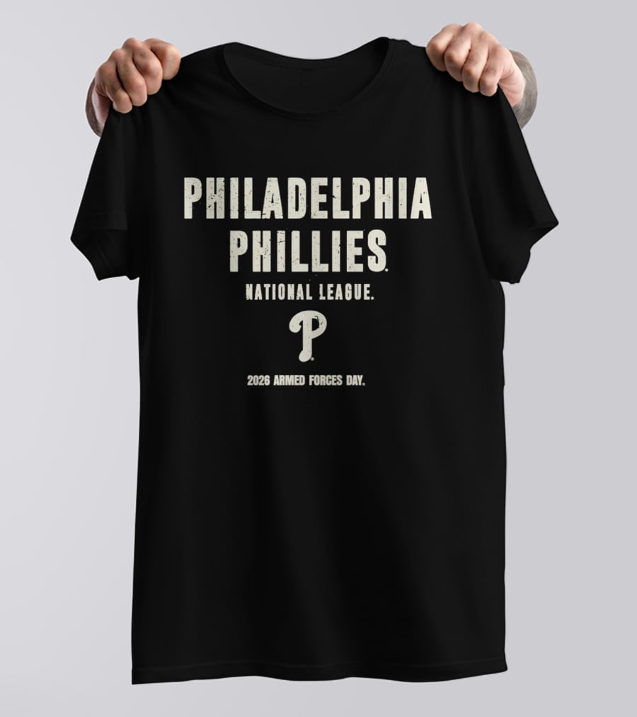 Philadelphia Phillies National League 2026 Armed Forces Day T-Shirt