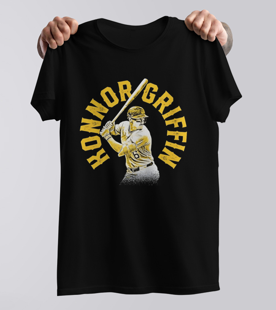 Pittsburgh Pirates Konnor Griffin Number 6 Baseball Swing T-Shirt