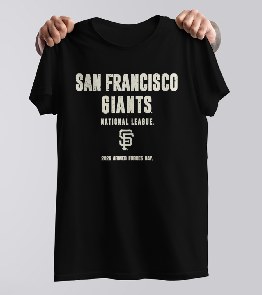 San Francisco Giants National League 2026 Armed Forces Day T-Shirt