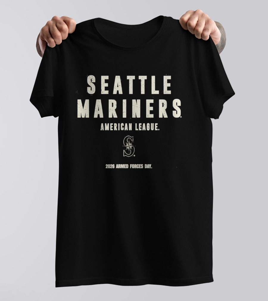 Seattle Mariners American League 2026 Armed Forces Day T-Shirt
