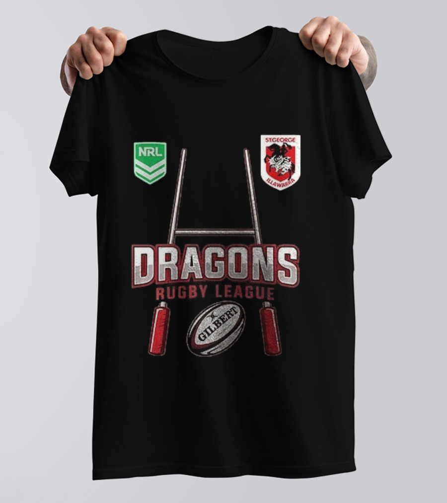 St George Illawarra Dragons Rugby League NRL Gilbert Ball T-Shirt