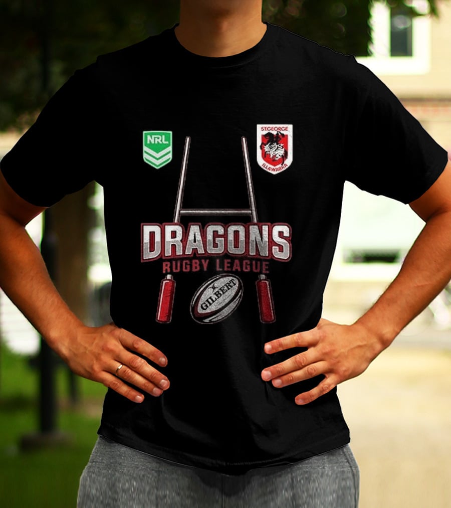 St George Illawarra Dragons Rugby League NRL Gilbert Ball T-Shirt