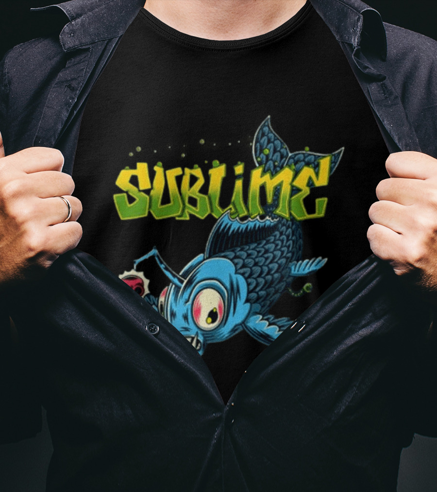 Sublime Red Rocks 2026 Exclusive Drop April 17th 18th 420 On The Rocks Angler Fish T-Shirt