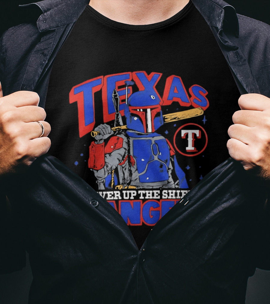 Texas Rangers Power Up The Shields With Star Wars Bounty Hunter Collaboration T-Shirt