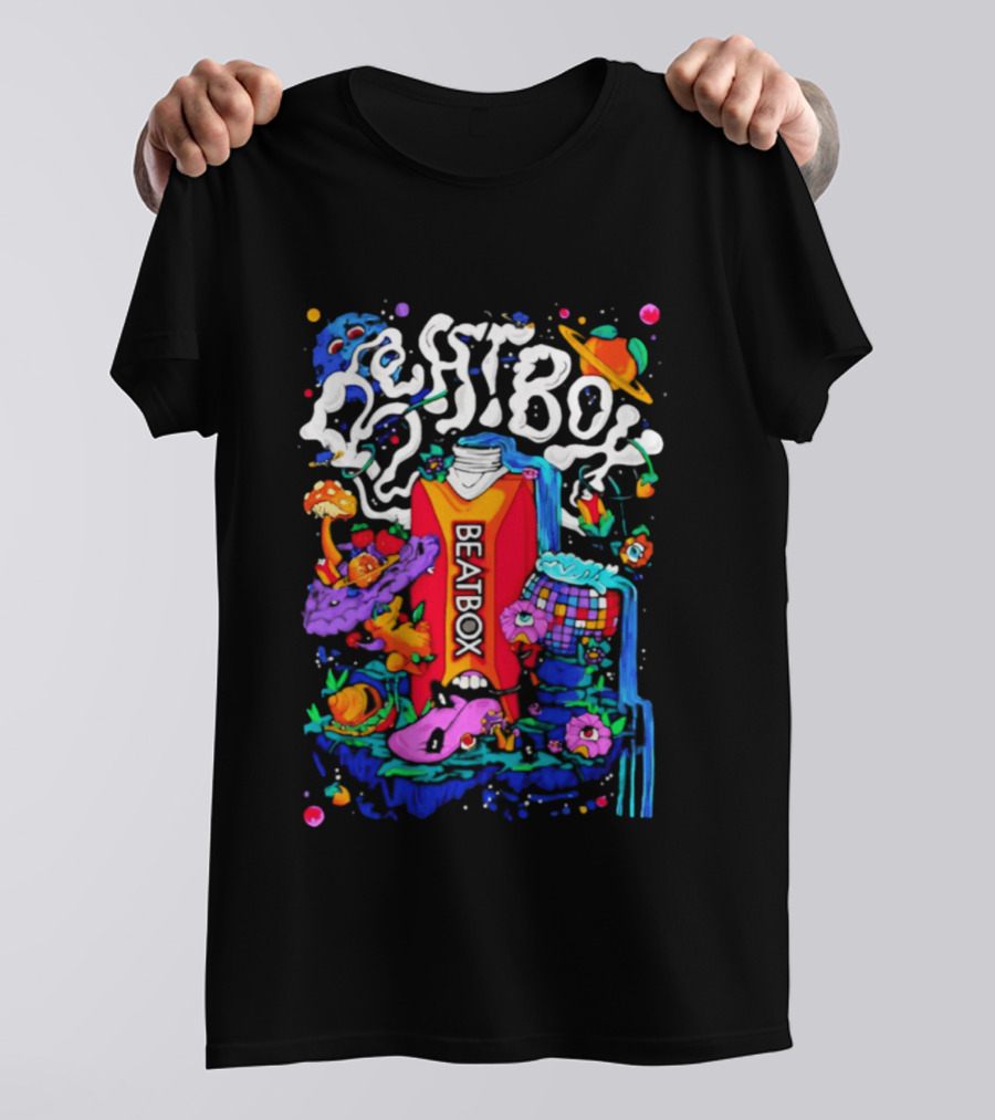 Trippy BeatBox World Psychedelic Disco Vibes T-Shirt
