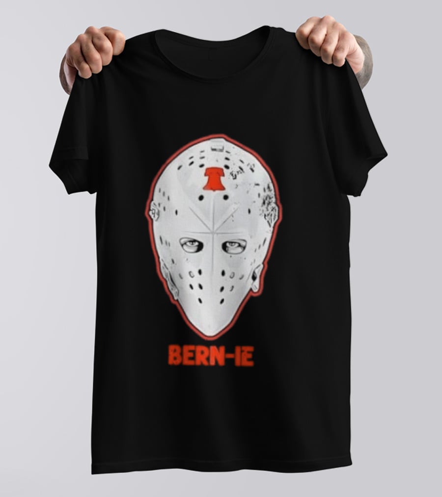 Bern Ie Philadelphia Hockey Liberty Bell Goalie Mask T-Shirt