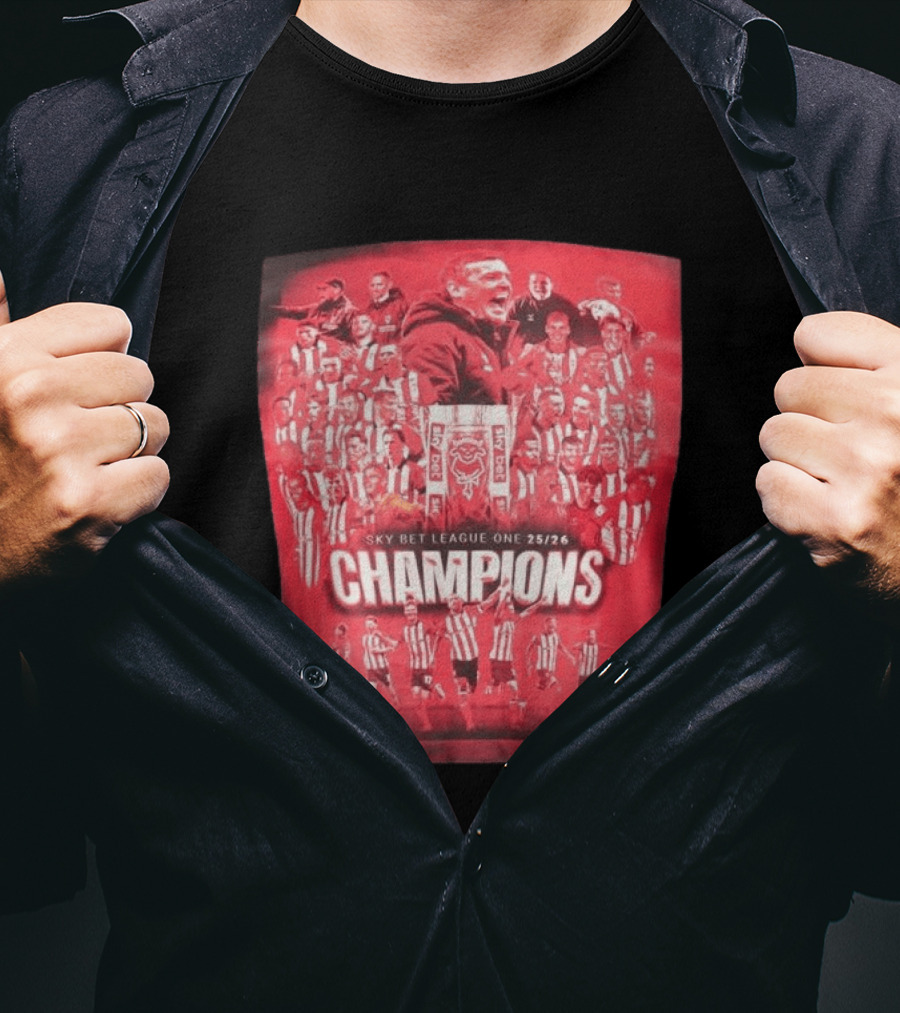 Sky Bet League One 25 26 Lincoln City Champions T-Shirt