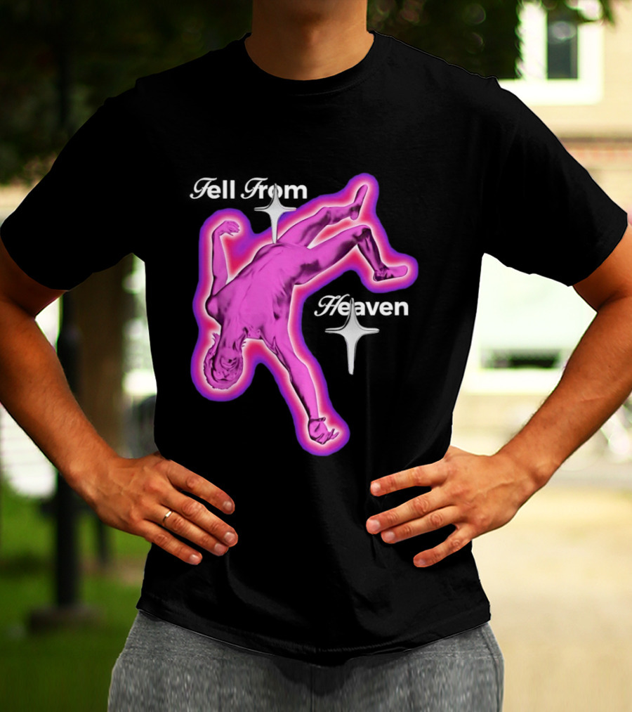 Falling From Heaven Pink Neon T-Shirt