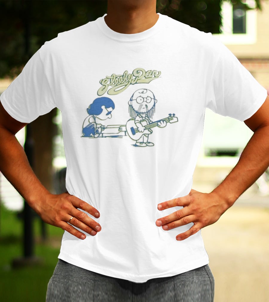 Steely Dan Cartoon Band Characters Playing Music T-Shirt