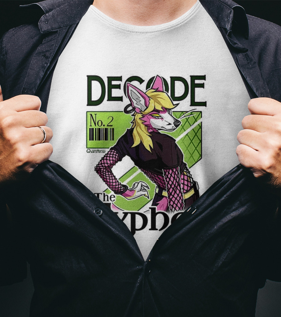 Decode The Cypher No.2 Retro Futuristic Vibe T-Shirt
