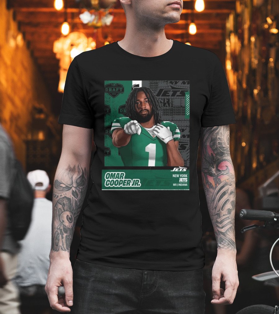 NFL Draft 2026 New York Jets Omar Cooper Jr Round 1 Pick 30 WR Indiana T-Shirt