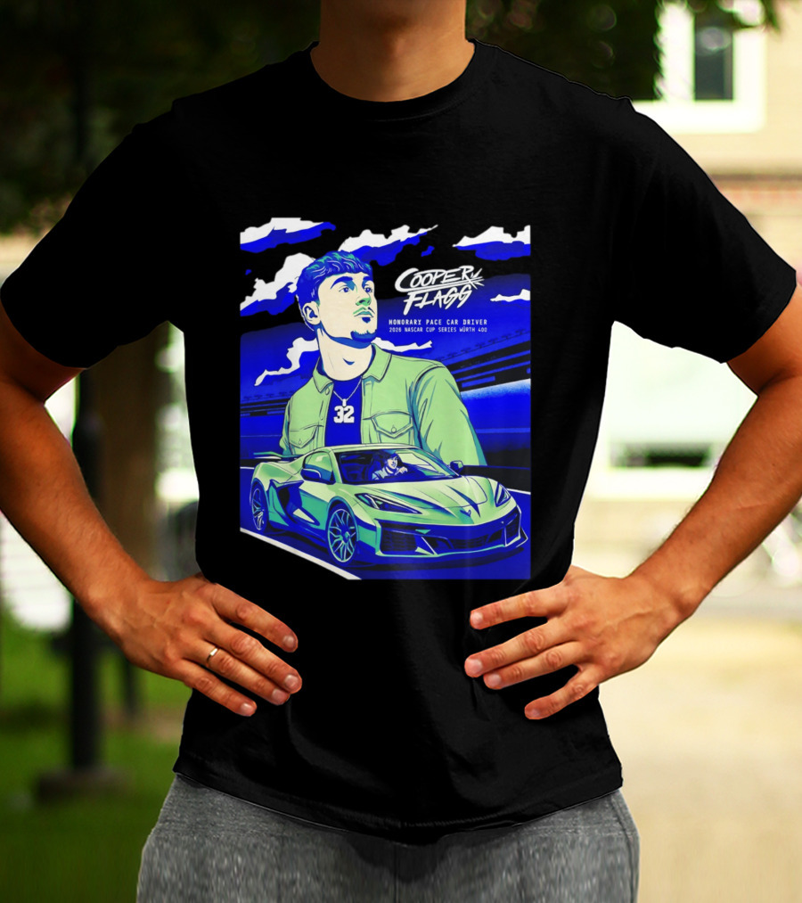 Cooper Flagg 2026 Honorary Pace Car Driver Nascar Cup Series Worth 400 T-Shirt