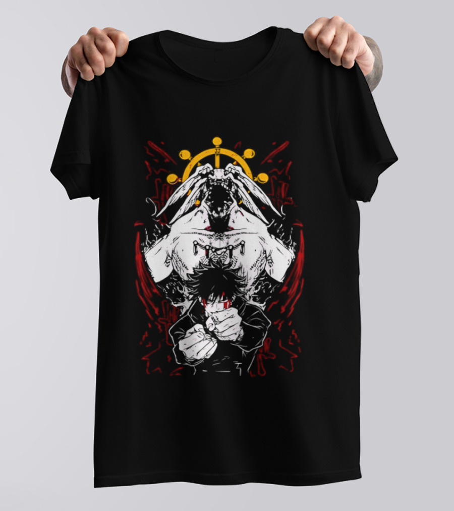 Dark Anime Summoner Characters Celestial Crown Warrior T-Shirt