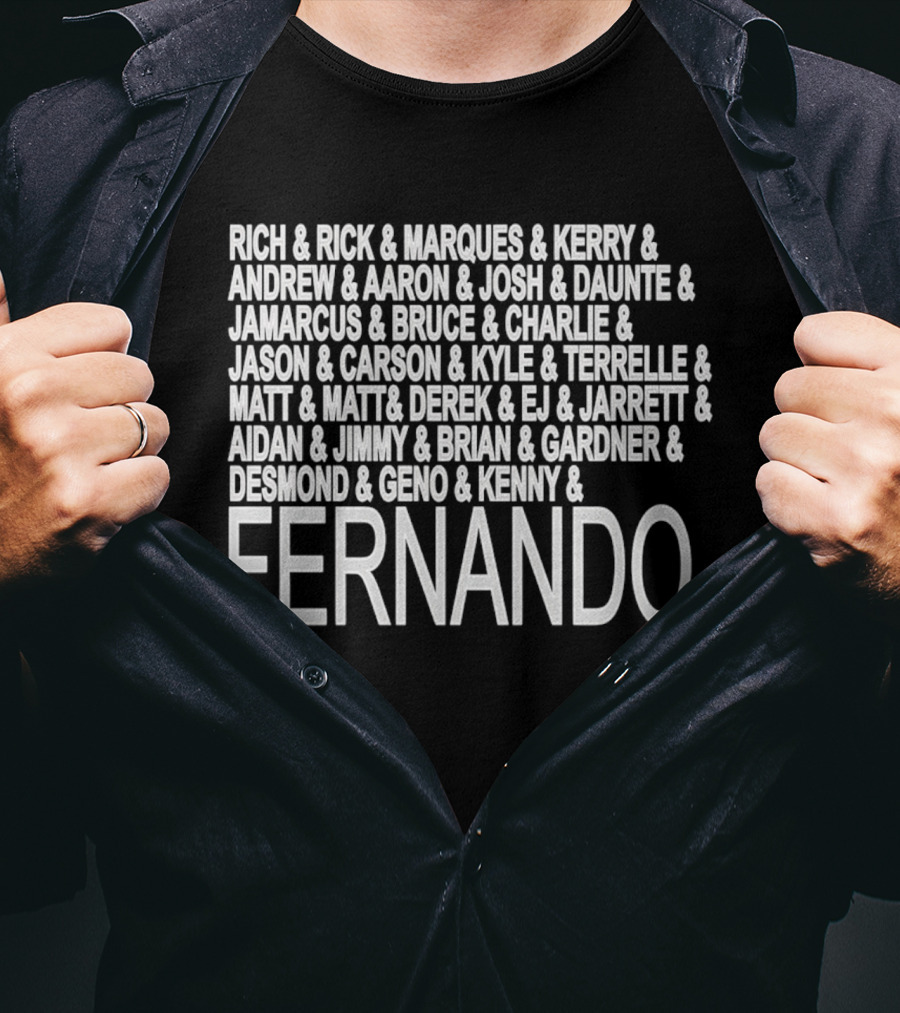 Fernando And The Previous Raiders’ QBs T-Shirt