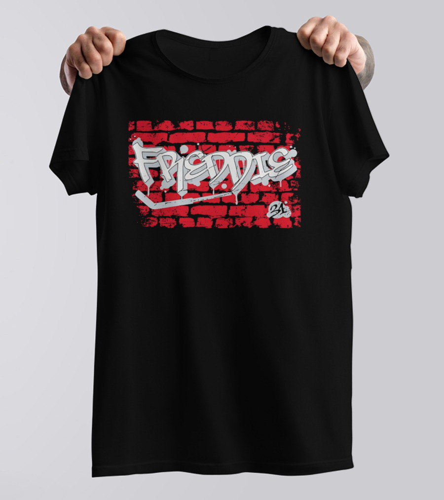 Frederik Andersen Freddie 31 Carolina Hurricanes Brick Wall Graffiti T-Shirt