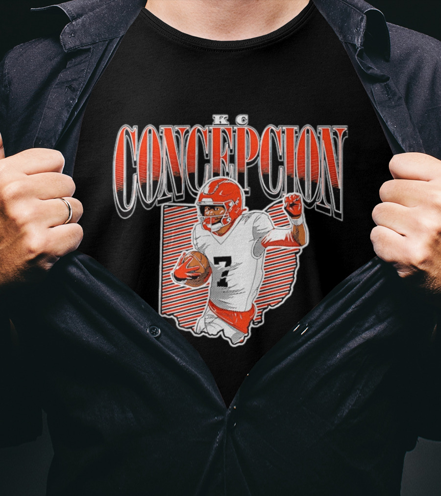 KC Concepcion Football Star Cleveland Browns Number Seven T-Shirt