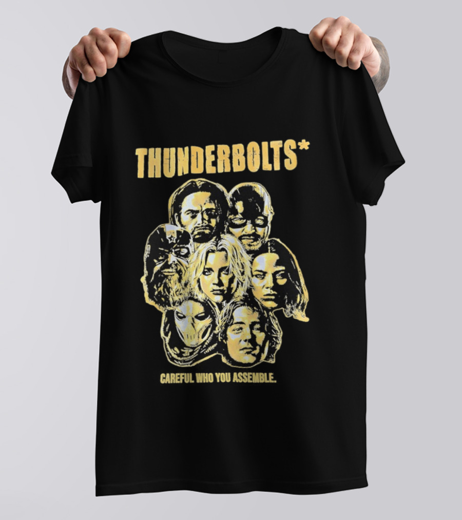 Thunderbolts Careful Who You Assemble Marvel Characters T-Shirt