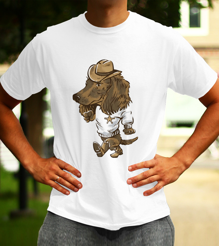 Starkville Derby 2026 Cowboy Dachshund Weenie Deputy Star T-Shirt