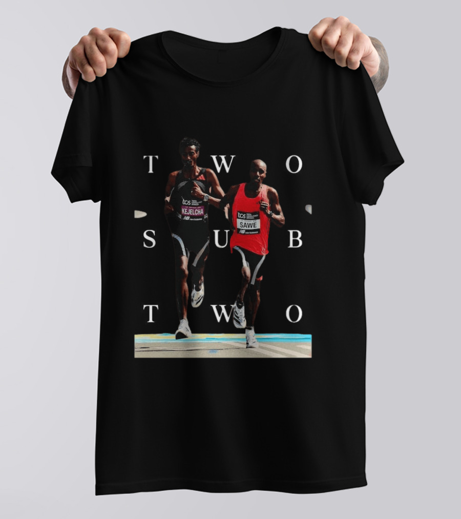 TCS London Marathon Sabastian Sawe Kejelcha Two Sub Two T-Shirt