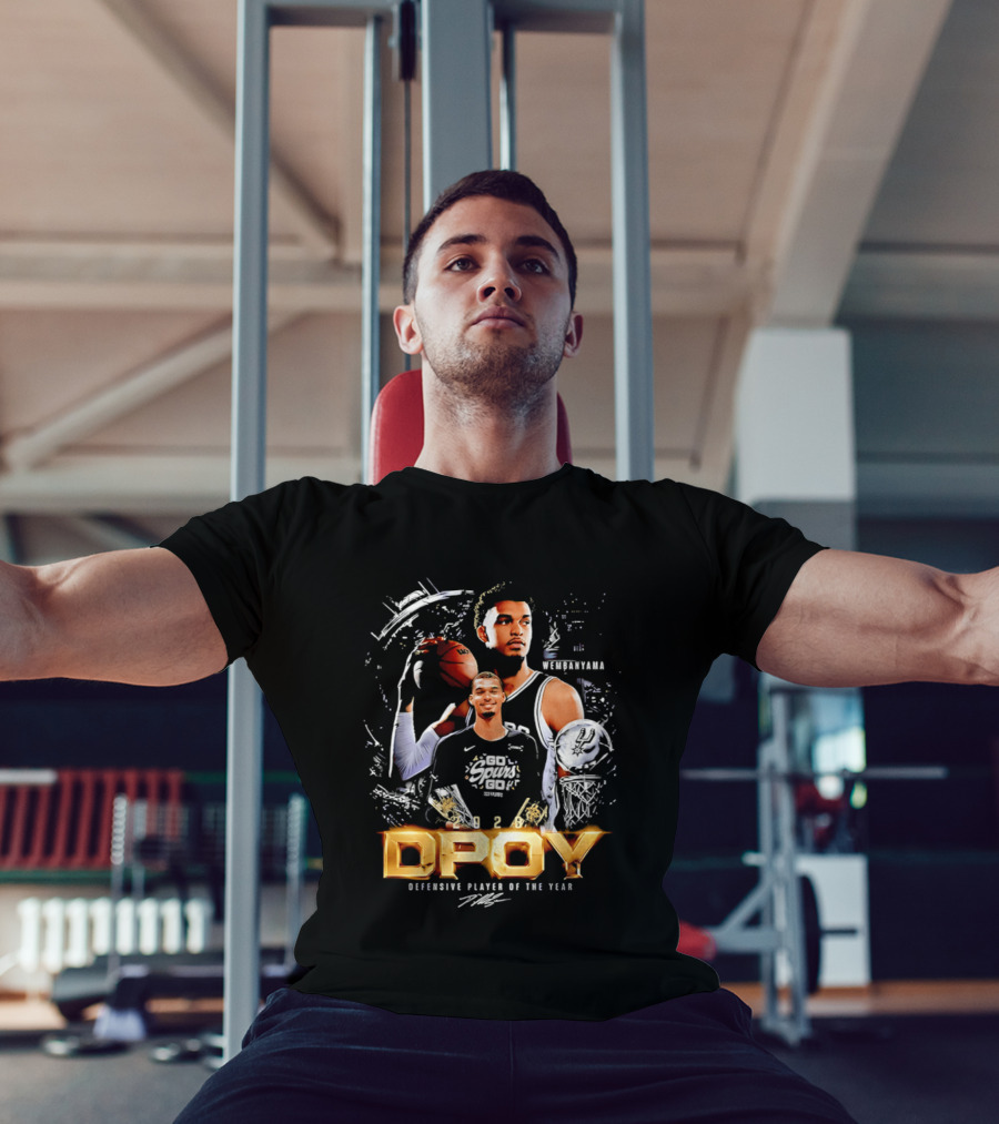 Victor Wembanyama San Antonio Spurs Defensive Player Of The Year 2026 DPOY T-Shirt