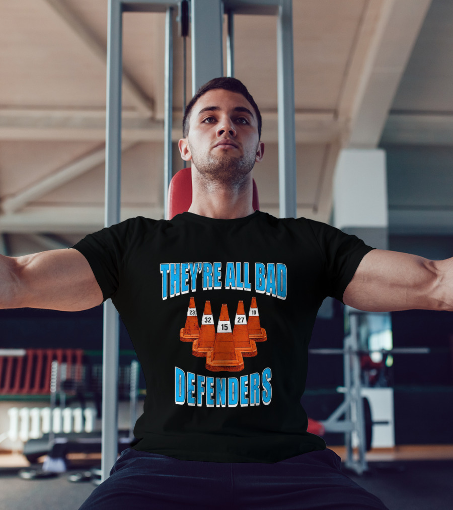 They're All Bad Defenders Minnesota Timberwolves Traffic Cones Numbers 23 32 15 27 10 T-Shirt