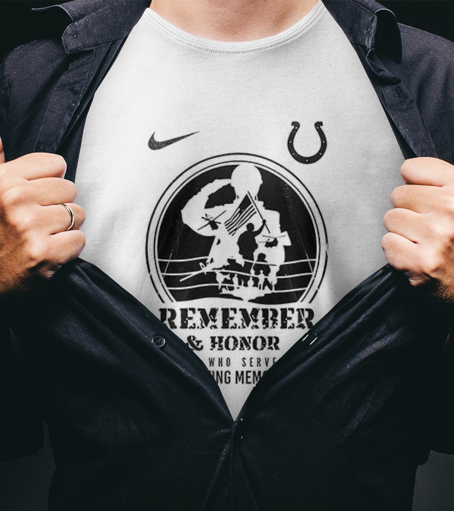 Indianapolis Colts Remember And Honor All Gave Some Celebrating Memorial Day T-Shirt