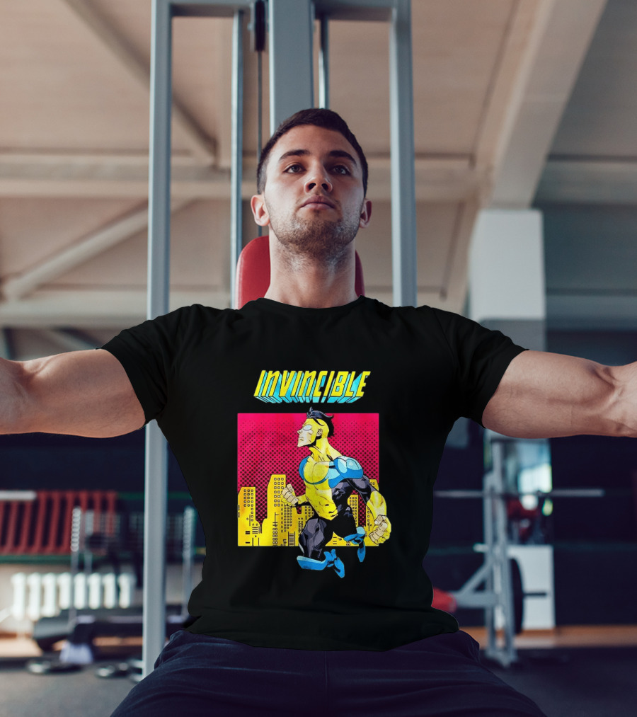 Invincible Comics Hero Skyline Pop T-Shirt