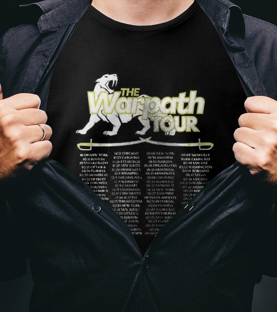 Warpath Tour Dates Schedule And Locations T-Shirt
