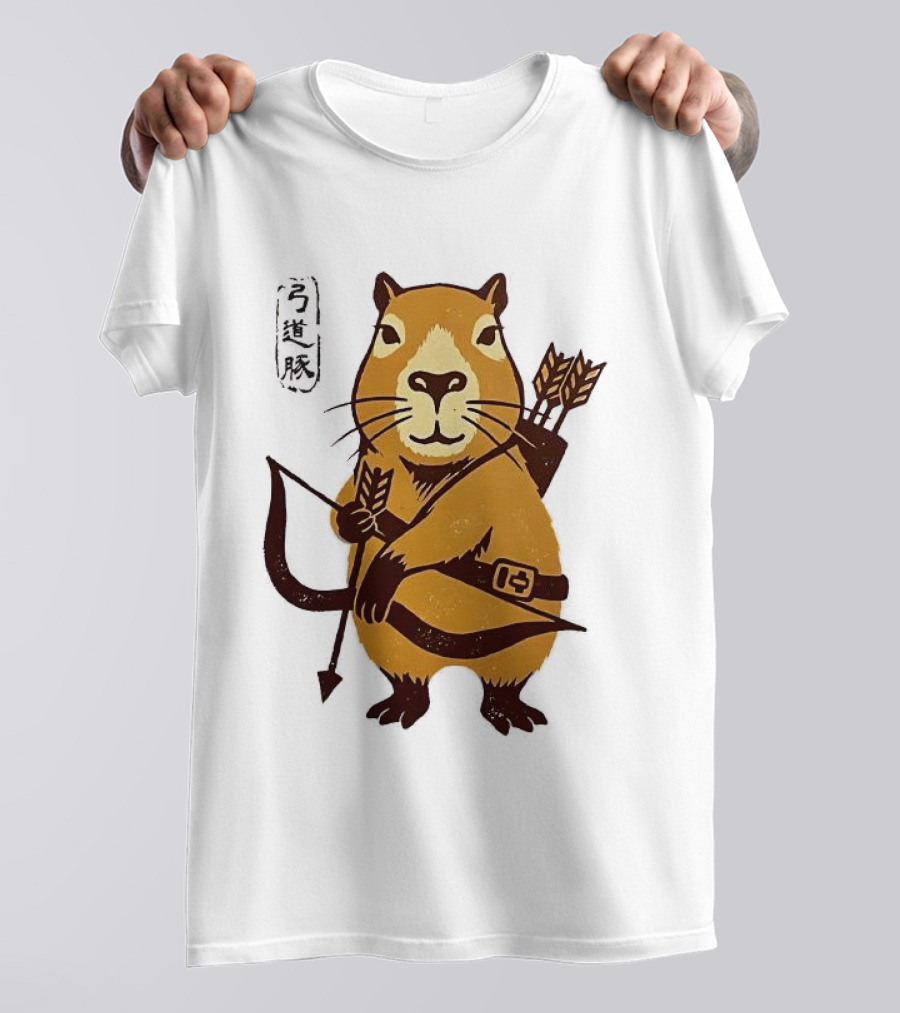 Capybara Archer Target Chill Classical Japanese T-Shirt