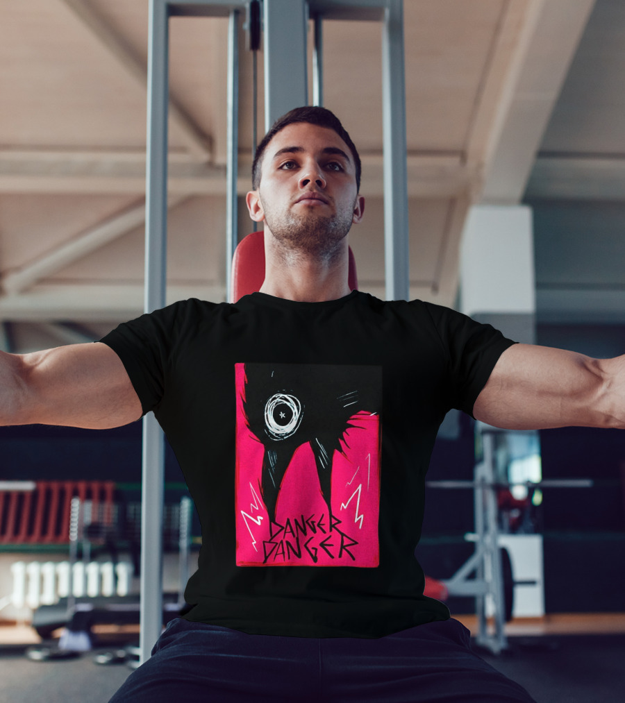 Danger Danger Eerie Eye Dark Pink Lightning T-Shirt