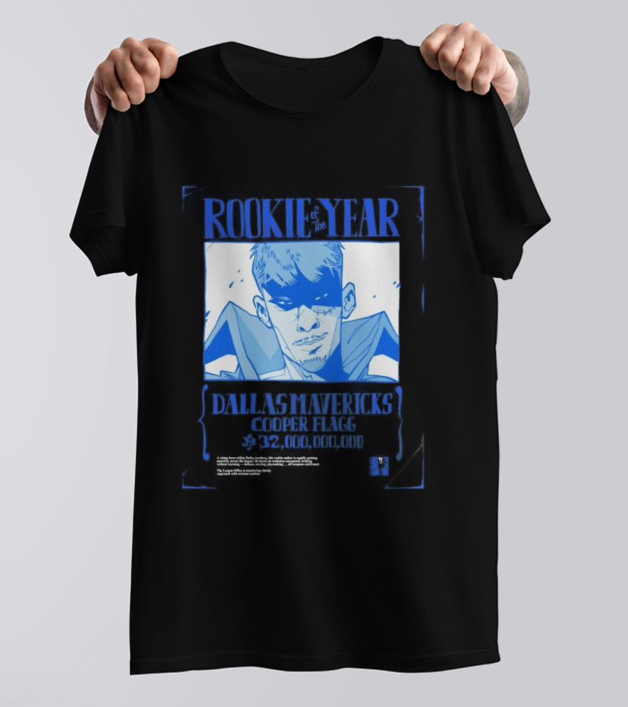 Rookie Of The Year Dallas Mavericks Cooper Flagg Basketball Fan T-Shirt