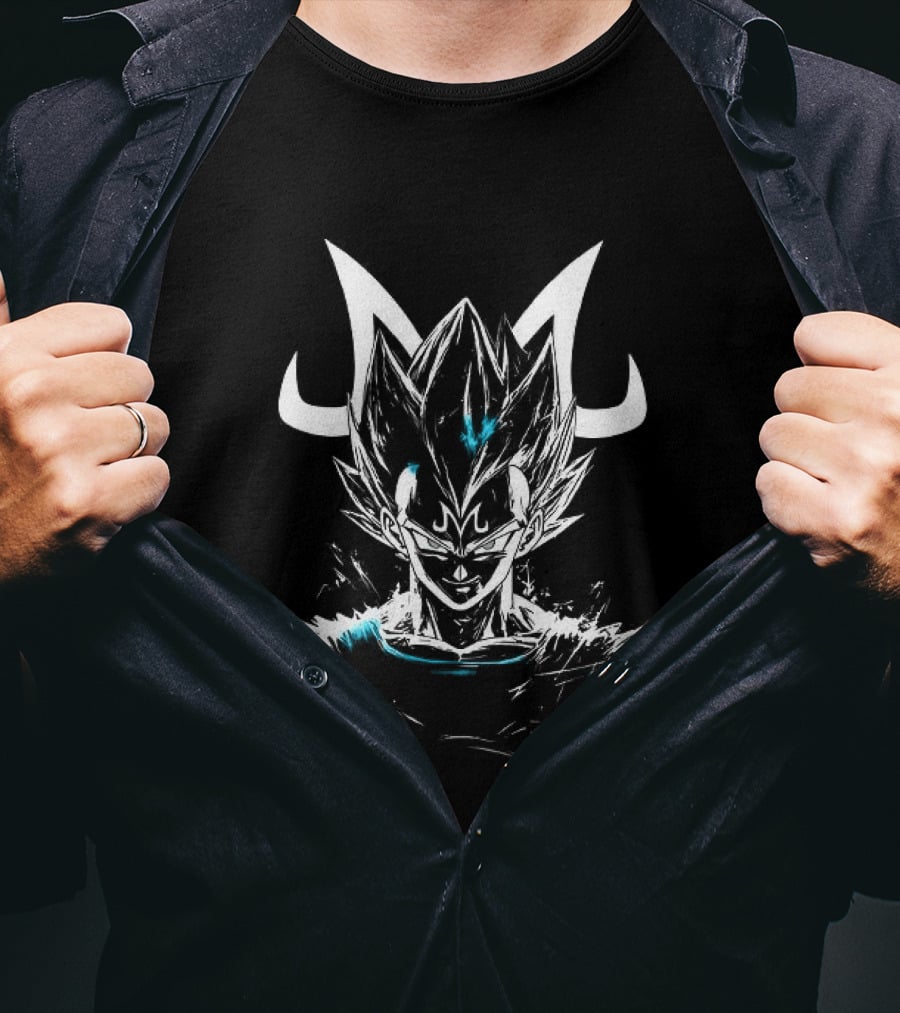 Dragon Ball Super Majin Power Sketch Style Anime Fusion T-Shirt